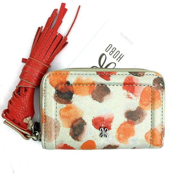 HOBO Dots Print Nila Small Zip Around wallet - Picture 1 of 7